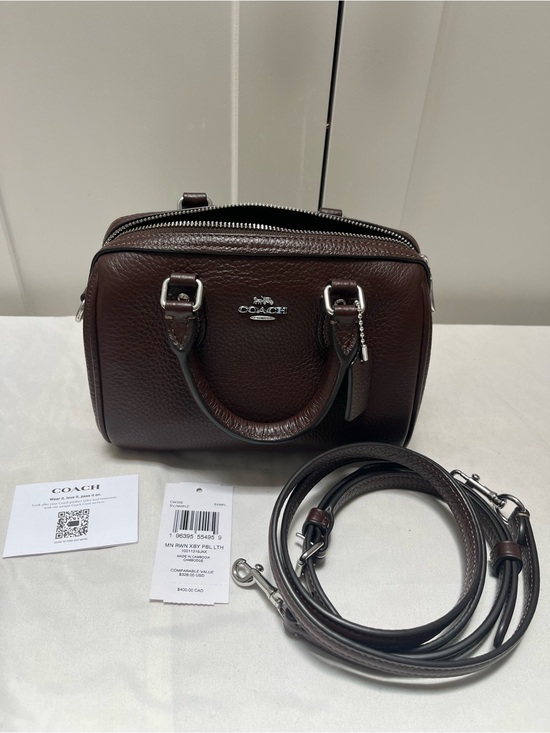 Coach Handbags - Coach Mini Rowan Maple Color with Silver Hardware